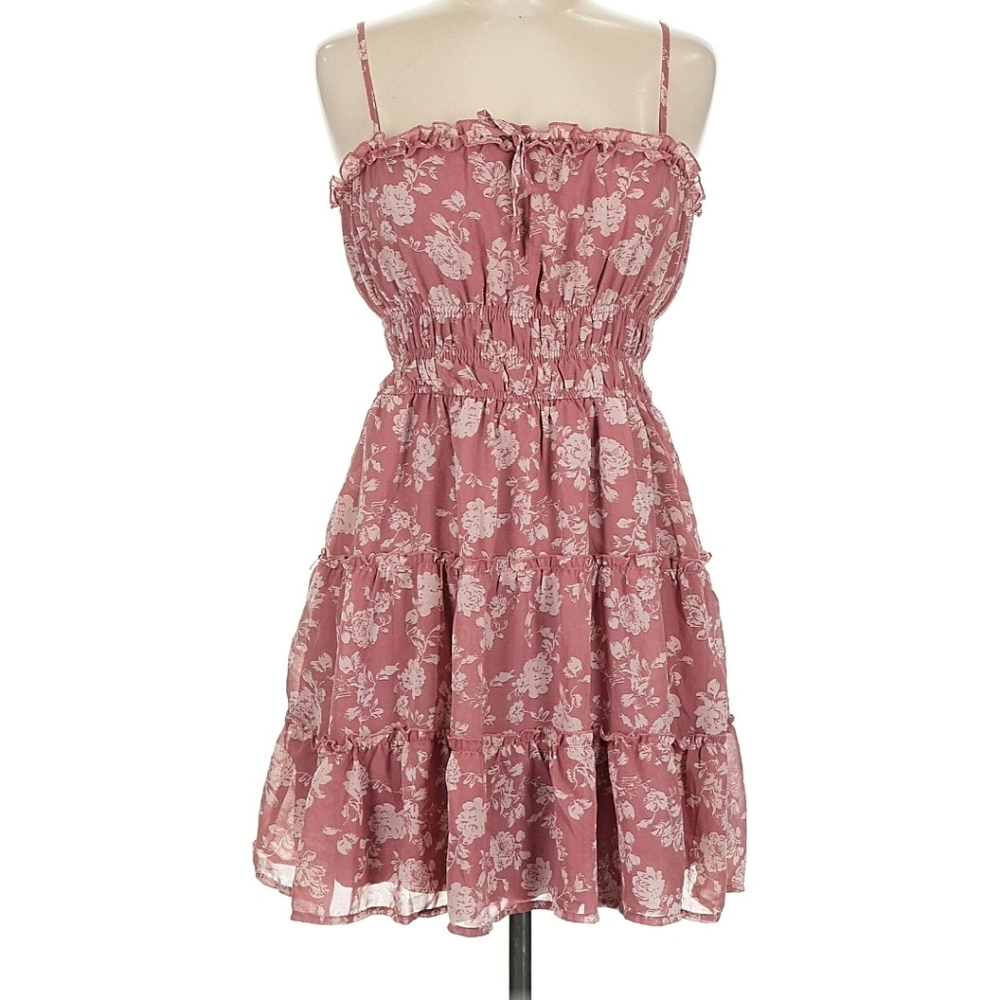 Trixxi Dusty Rose Floral Dress